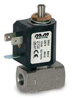 Airblock - Ηλεκτροβάνα ανοξείδωτη τρίοδη 1/4"  D 399 CVG M&M  INOX N.C.