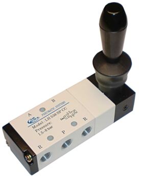 Airblock - Χειριστήριο αέρος γωνιακό LH 538 SP CC AIRBLOCK πενταοδικό 1/8 τριών θέσεων ελατηρίου
