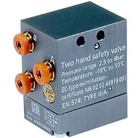 Airblock - Λογική βαλβίδα AND δύο χεριών METAL WORK