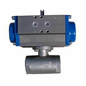 Airblock - Πνευματική βάνα δίοδη ball valve ανοξείδωτη 1" Alpha Pompe