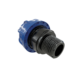 Airblock - Ρακόρ ίσιο αρσενικό για σωλήνα αλουμινίου