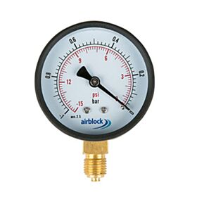 Κενόμετρο Φ.63 κάθετο 1/4" απλό