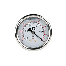 Κενόμετρο Φ.63 οριζόντιο 1/4" γλυκερίνης