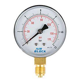 Μανόμετρο Φ.100 κάθετο 1/2" απλό από 0 έως 12 bar