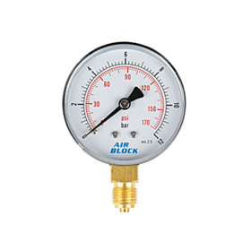 Μανόμετρο Φ.50 κάθετο 1/4" απλό 0-6 bar