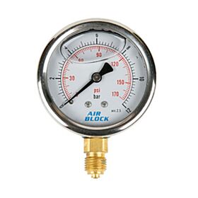 Μανόμετρο Φ.63 κάθετο 1/4" γλυκερίνης