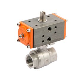 Airblock - Πνευματική δίοδη ball valve 1+1/4" Metal Work (INOX)