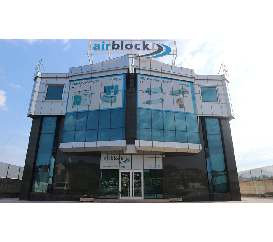 Airblock building in Albania